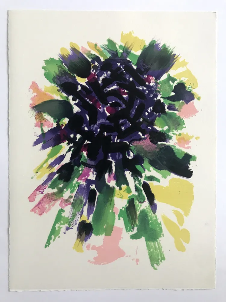 リトグラフ Manessier - L'enfant dans la cité des ombres VII : Le Labyrinthe II