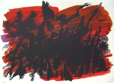 リトグラフ Manessier - Suite de Paques VI, La Cohorte