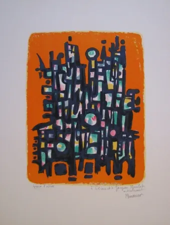 リトグラフ Manessier - Untitled