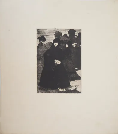 彫版 Manet - Au Prado