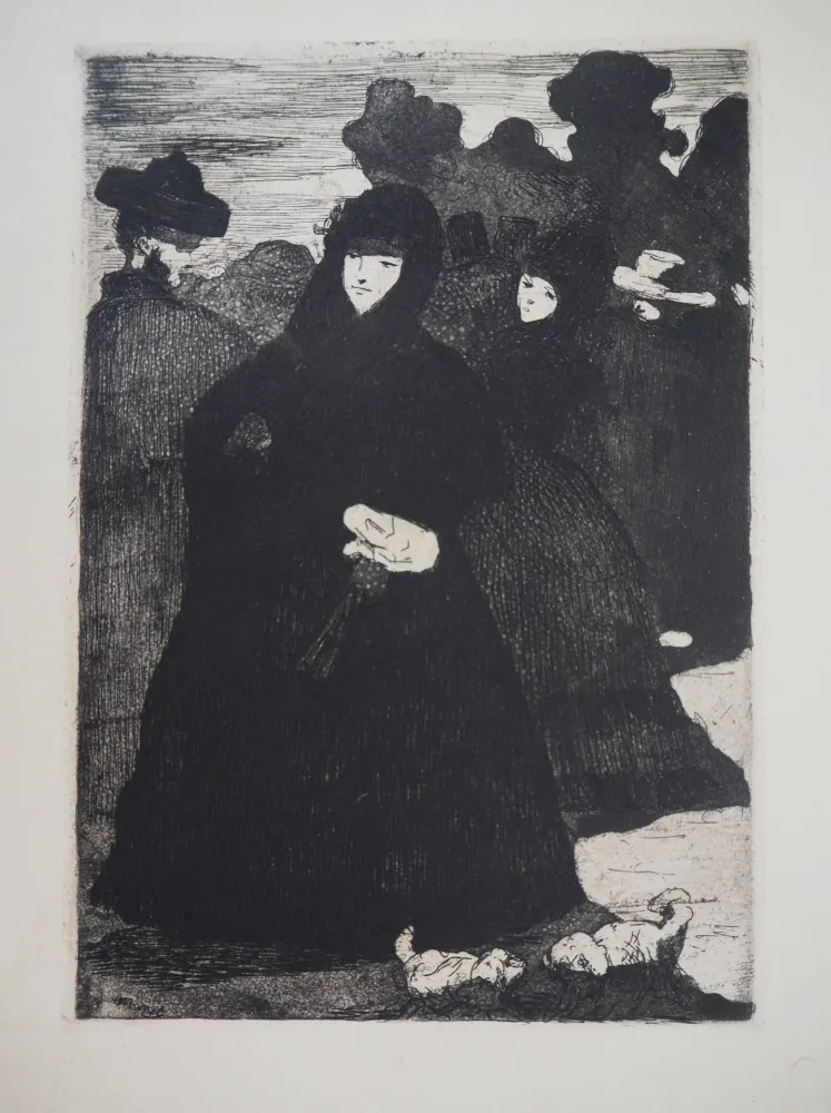 彫版 Manet - Au Prado