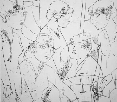 エッチング Manfredi - Diotima e le sue sorelle