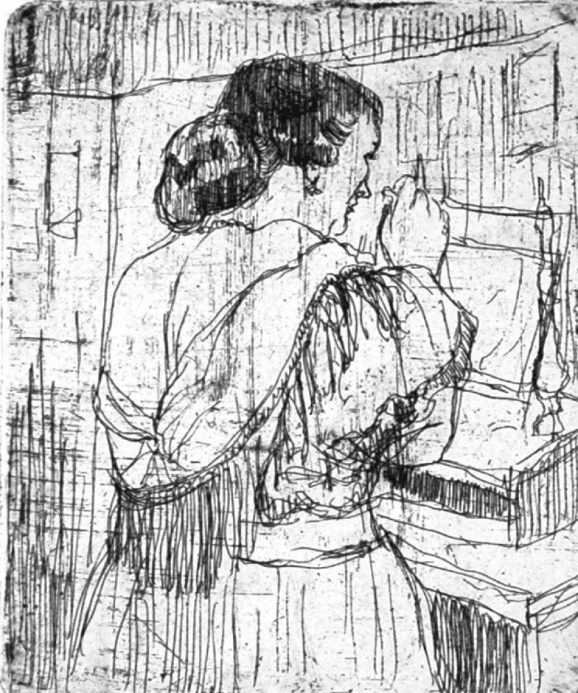 エッチング Manfredi - Nel camerino