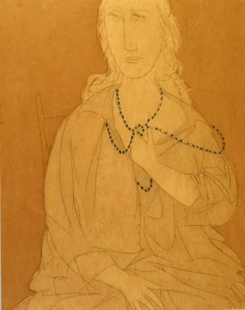 エッチングと　アクチアント Manzu - Busto di Inge VII