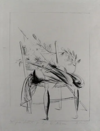 リトグラフ Manzu - Natura morta