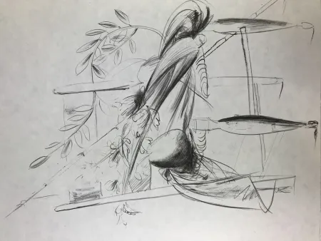 リトグラフ Manzu - Natura Morta 