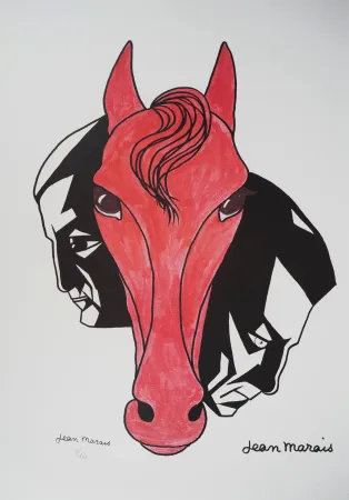 リトグラフ Marais  - Hommage équestre à Gabin et Ventura (Film 