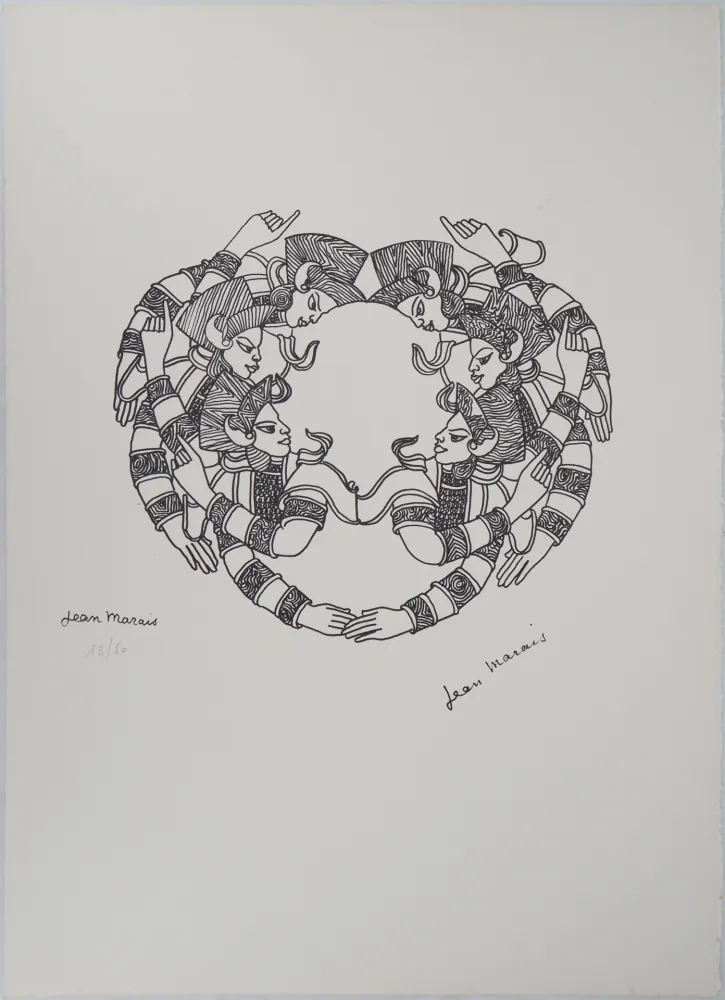 リトグラフ Marais  - Motifs indiens