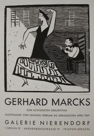 木版 Marcks - La farucca