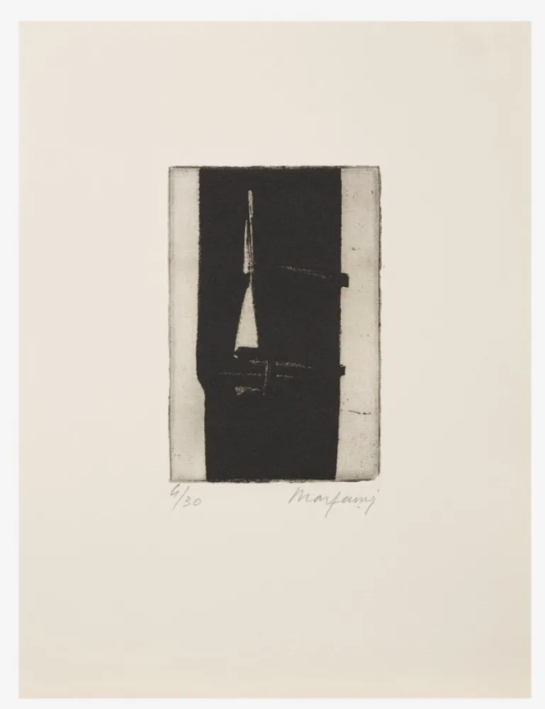 エッチング Marfaing - Sans titre, 1975. Eau-forte signée. 