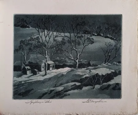 エッチングと　アクチアント Margolies - Symphony in Blue