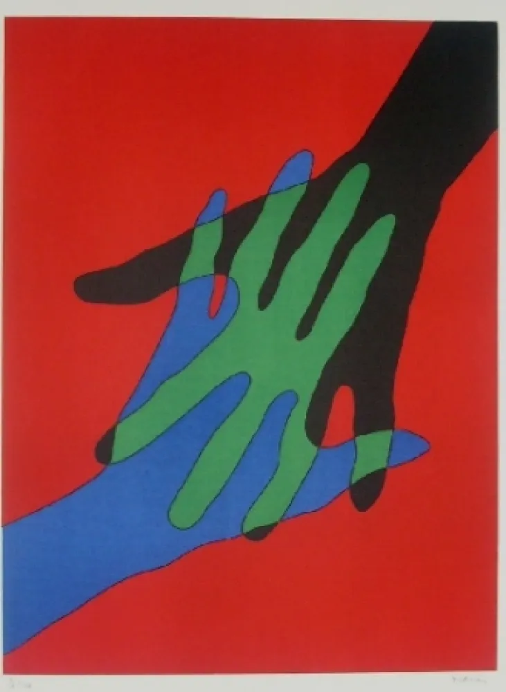 リトグラフ Marien - Mains