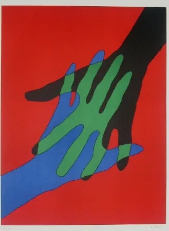 リトグラフ Marien - Mains