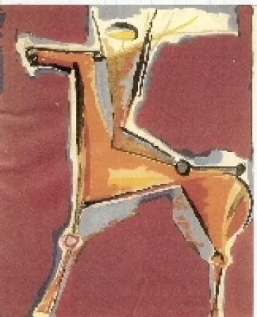 リトグラフ Marini - Arciere Viola