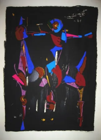 リトグラフ Marini - Bunter Reiter I