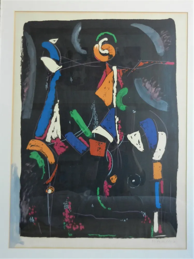 リトグラフ Marini - Bunter Reiter II