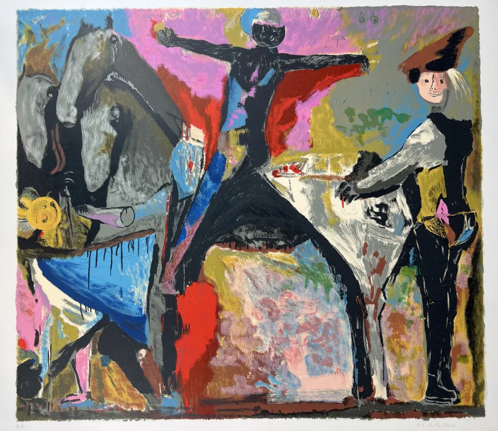 リトグラフ Marini - IL GRANDE TEATRO DELLE MASCHERE