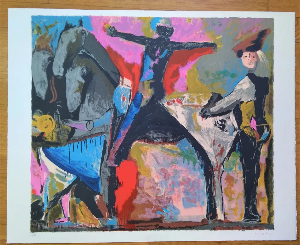 リトグラフ Marini - Il grande teatro delle maschere