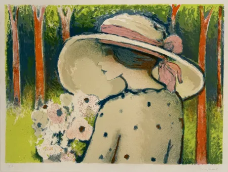 リトグラフ Marini - Le Arbes Rouge