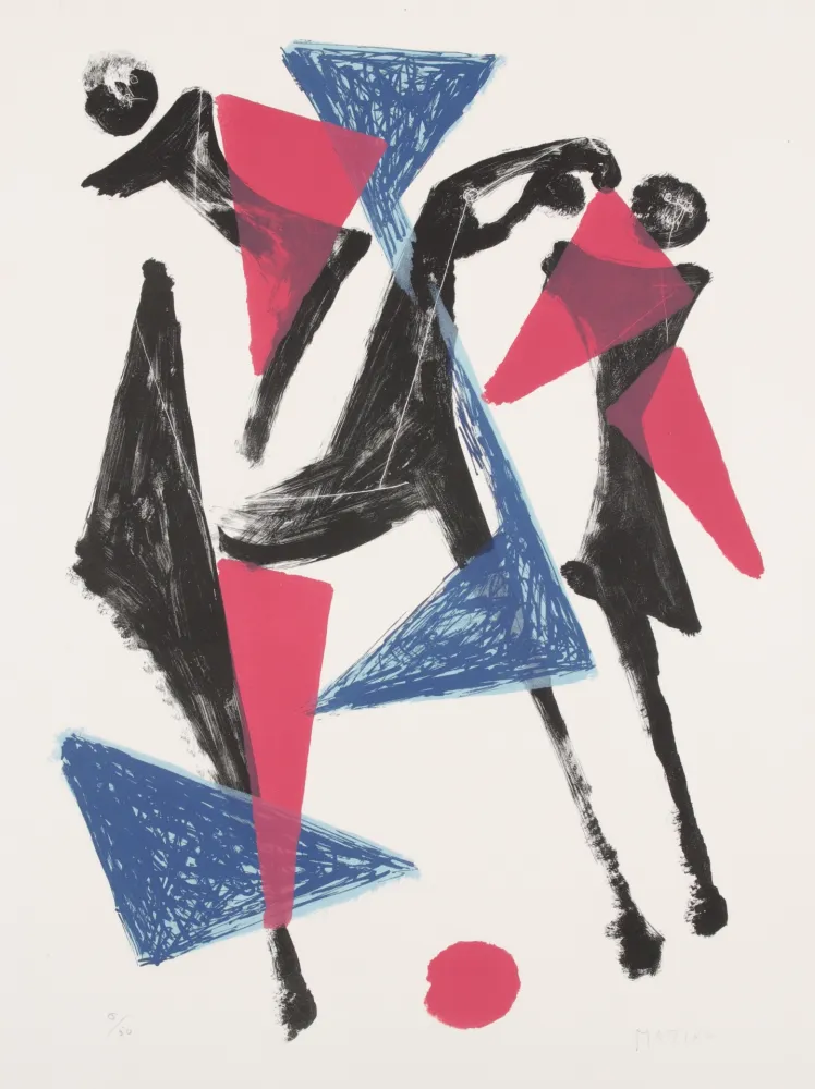 リトグラフ Marini - Le Cheval au Manege