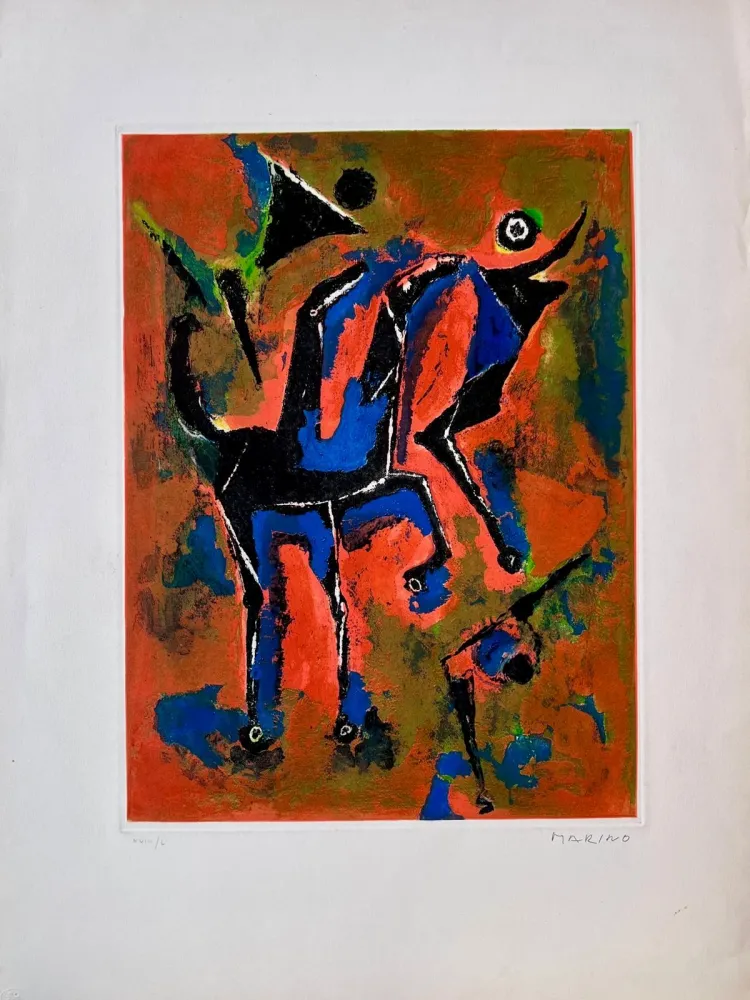 エッチングと　アクチアント Marini - Les jongleurs 
