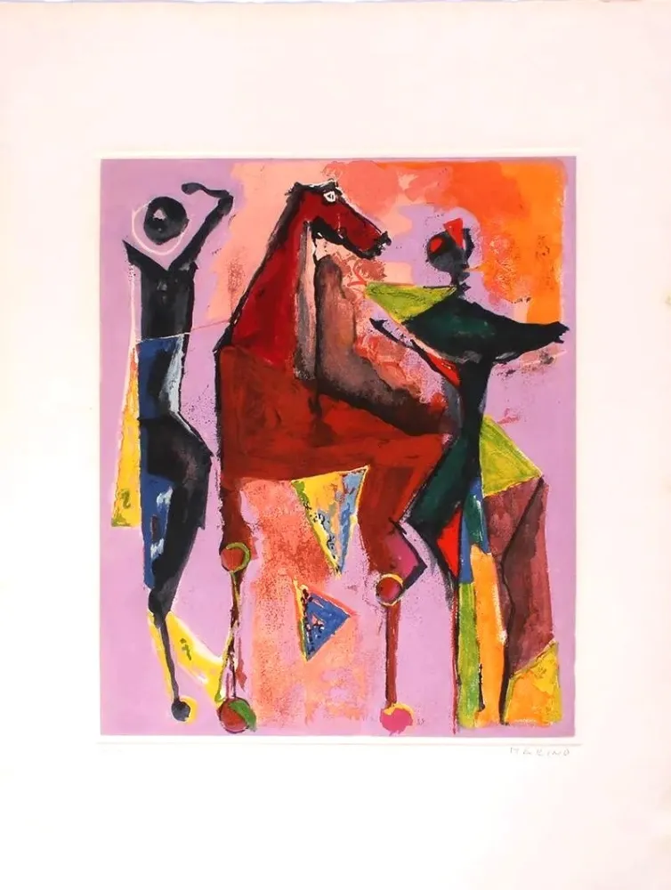 エッチングと　アクチアント Marini - Marino from Shakespeare I, tavola III