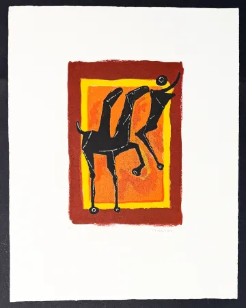 彫版 Marini - Marino Marini (1901–1980) - Giocoliere - Colour etching and aquatint on Arches paper - 1977