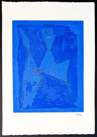 彫版 Marini - Marino Marini (1901–1980) - MARINO FROM GOETHE - Color drypoint etching and aquatint on Arches paper - 1979