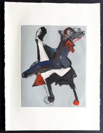 彫版 Marini - Marino Marini (1901–1980) - MARINO FROM SHAKESPEARE I - Color drypoint etching and aquatint on paper - 1977