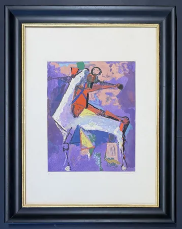 ポイントーセッシュ Marini - Marino Marini ( 1901 - 1980) - MARINO FROM SHAKESPEARE I - Etching, drypoint and aquatint in 28 colours - 1977