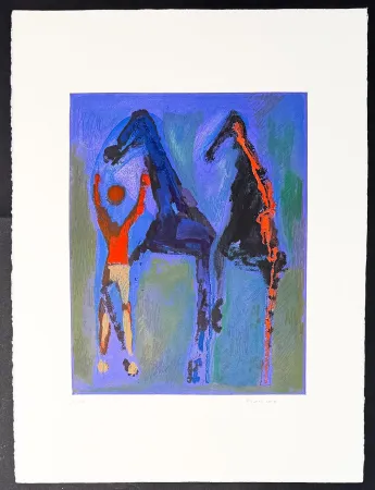 彫版 Marini - Marino Marini (1901–1980) - MARINO FROM SHAKESPEARE II - Color drypoint etching and aquatint on paper - 1978