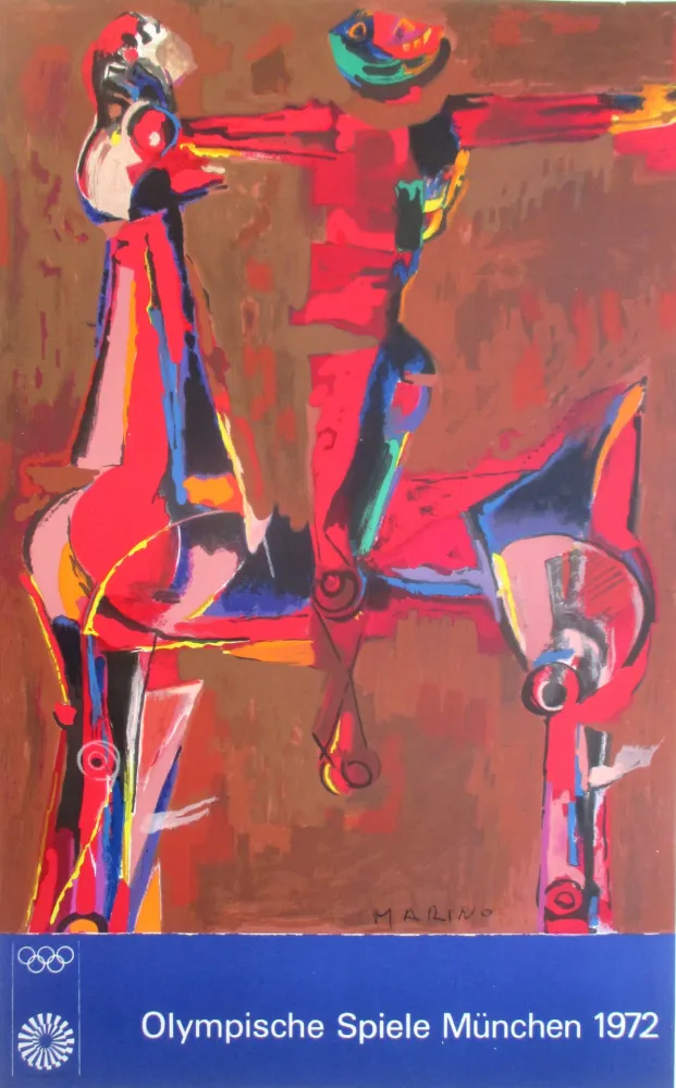 リトグラフ Marini - Olympia 1972, original colourlithograph