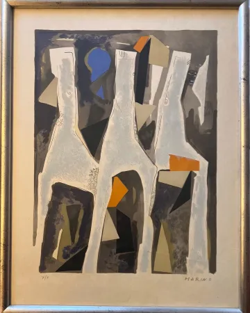 リトグラフ Marini - Personnages du Sacre du Printemps I