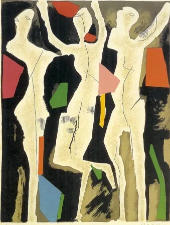 リトグラフ Marini - Personnages du Sacre du Printemps I