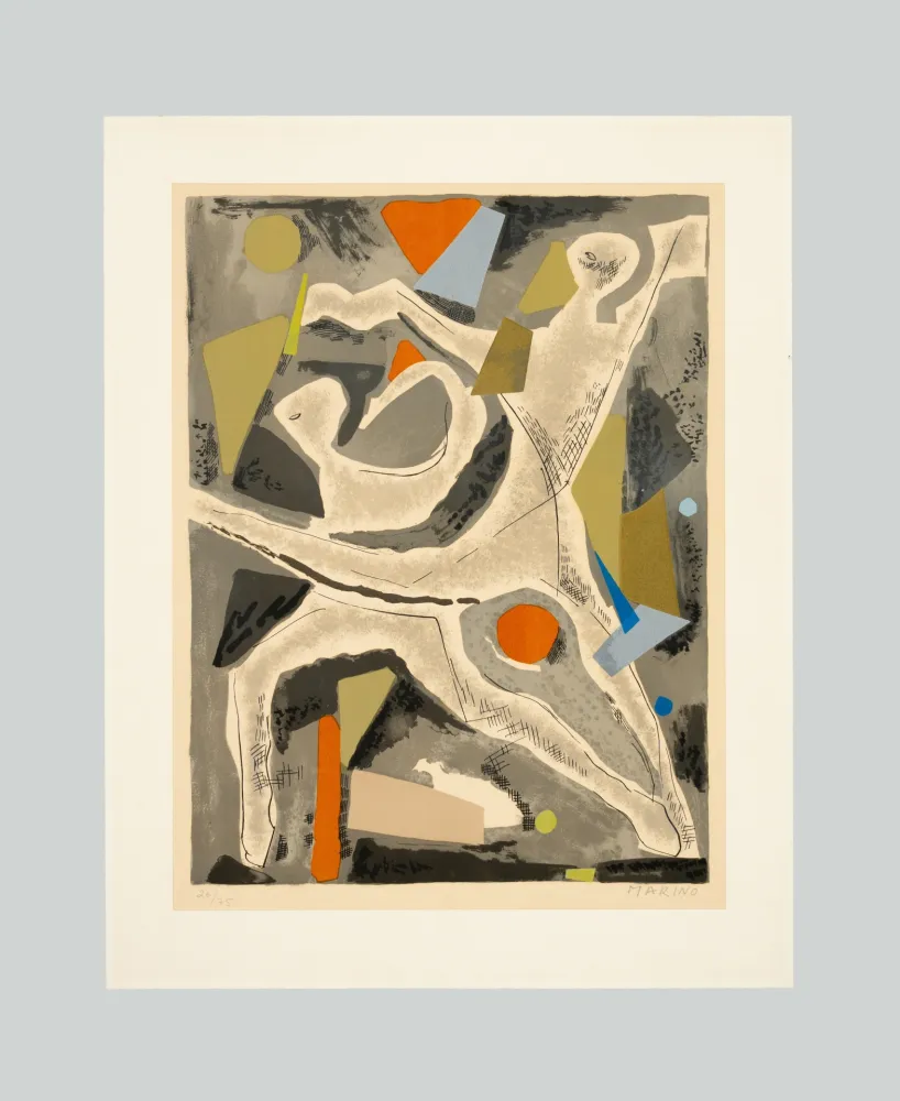 リトグラフ Marini - Personnages du Sacre du Printemps VI