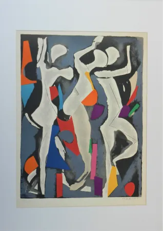 リトグラフ Marini - Personnages du sacre du printemps VIII