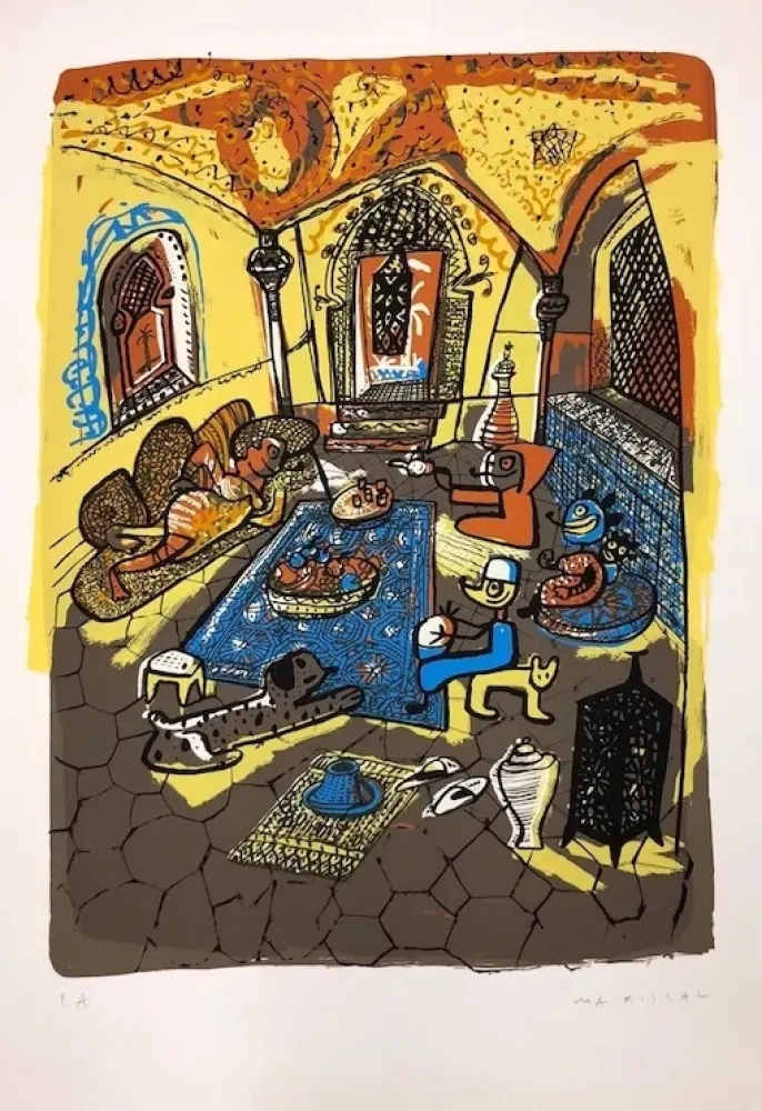 シルクスクリーン Mariscal - Riad