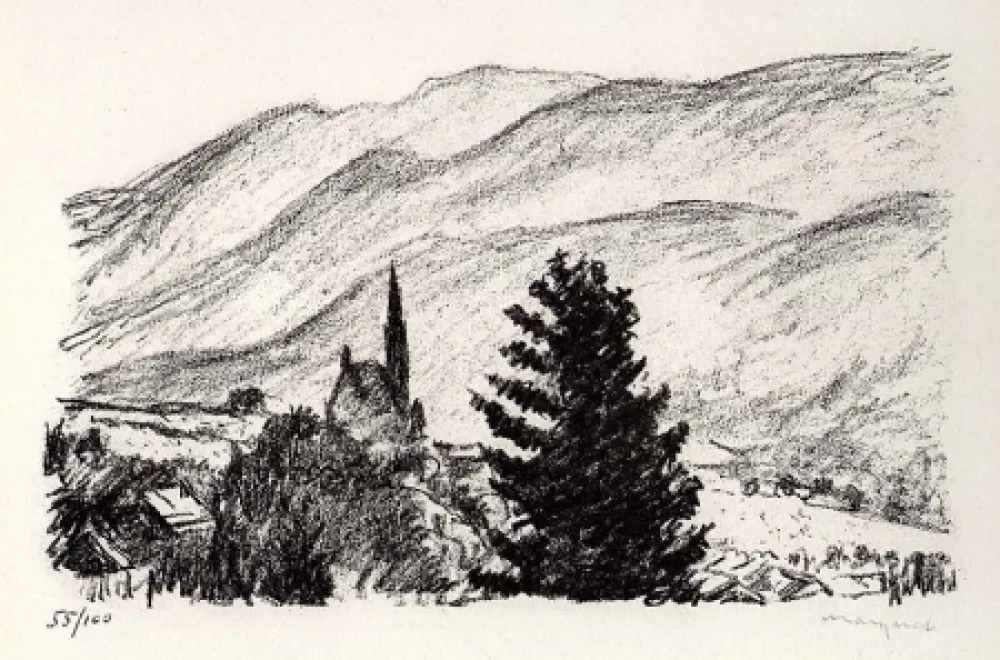 リトグラフ Marquet - Pons (Charente)