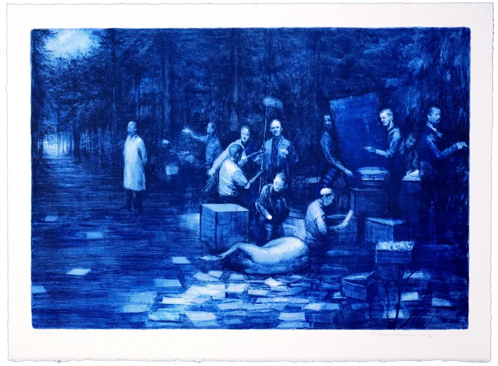 リトグラフ Martensen - Sans titre