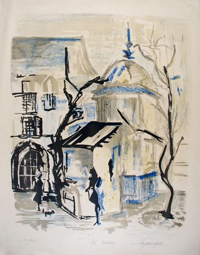 リトグラフ Martin - Le Kiosque