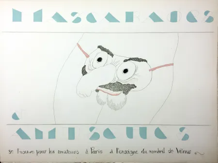 挿絵入り本 Martin - MASCARADES ET AMUSETTES (ex. avec double état des illustrations). ‎ 1933.