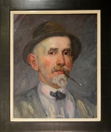 技術的なありません Marxer - Selbstporträt mit Hut und Brisago