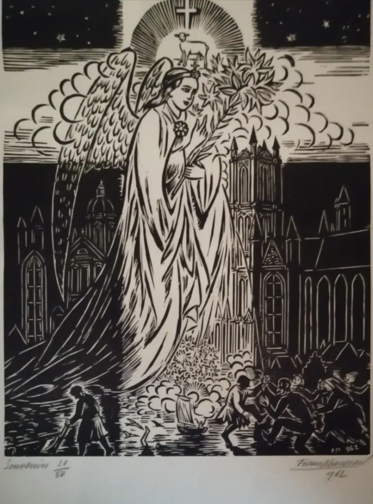 木版 Masereel - Souvenirs