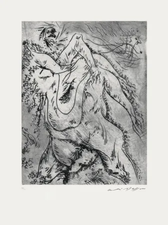 エッチング Masson - Arbres enlacés