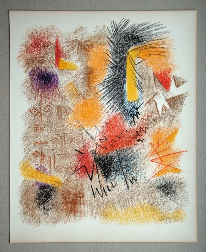 リトグラフ Masson - Astres et Visages