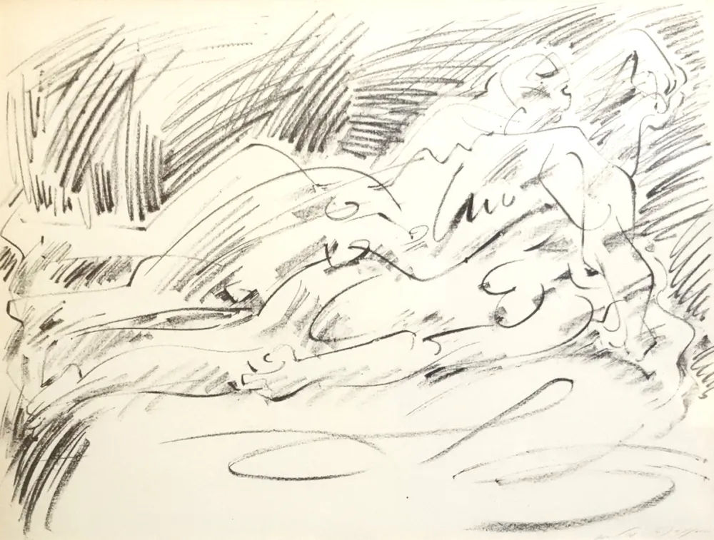 リトグラフ Masson - Couple étendu