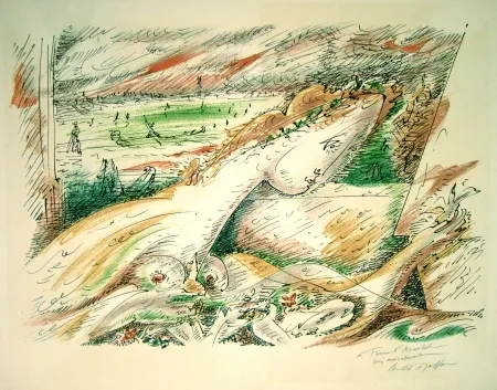 リトグラフ Masson - Dalia from “Je rêve” Portfolio