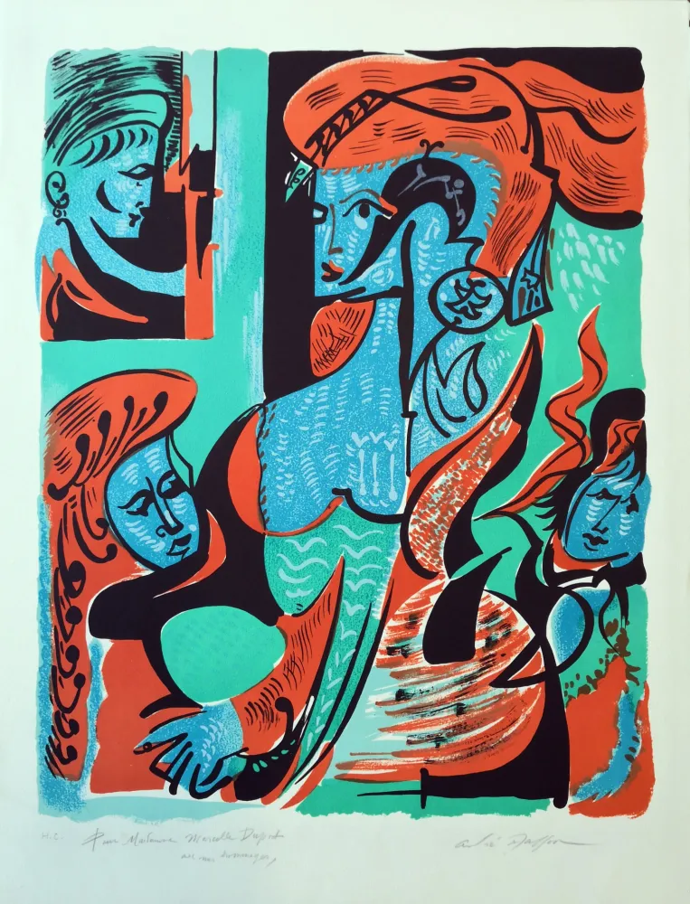 リトグラフ Masson - Dames