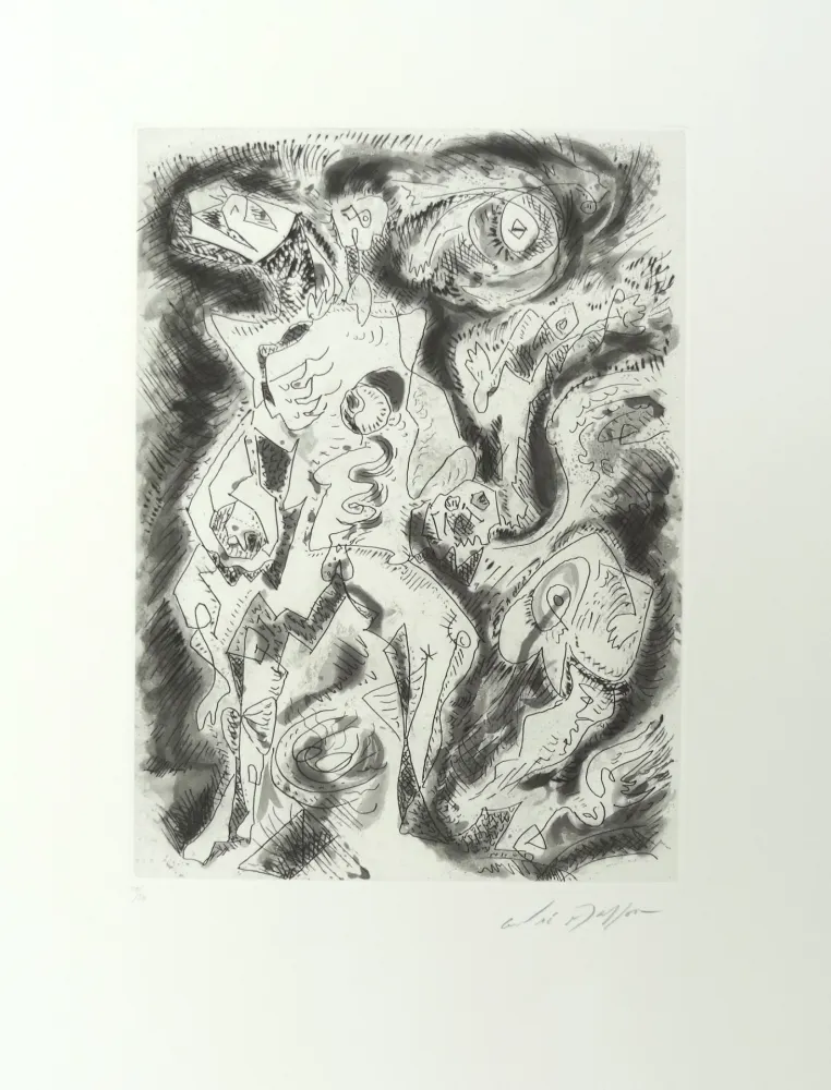 エッチング Masson - Démon