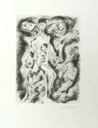 エッチング Masson - Démon